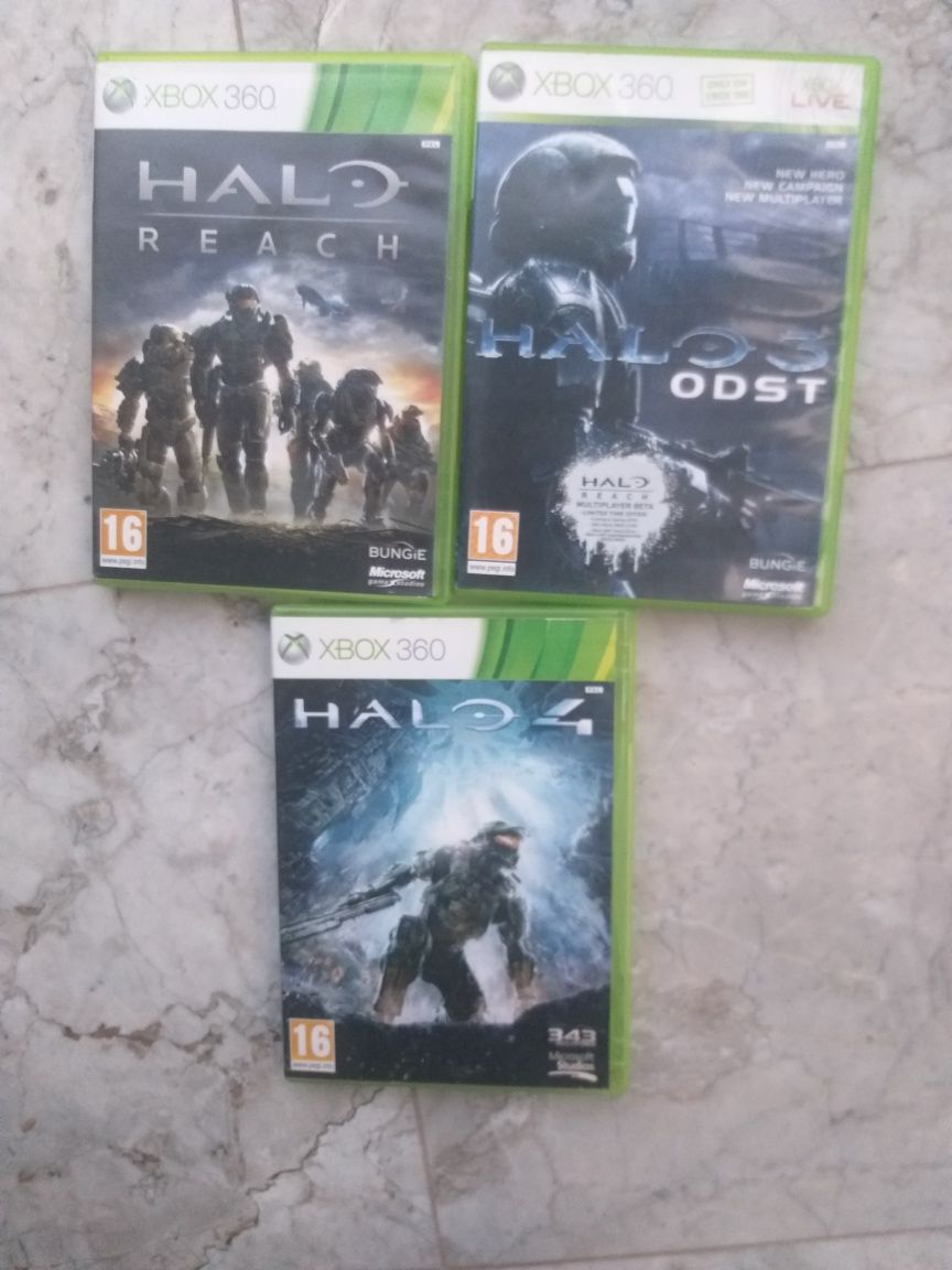 Gry Halo 3 odst halo 4 HALO Reach Xbox 360 Zestaw 3 gier x360