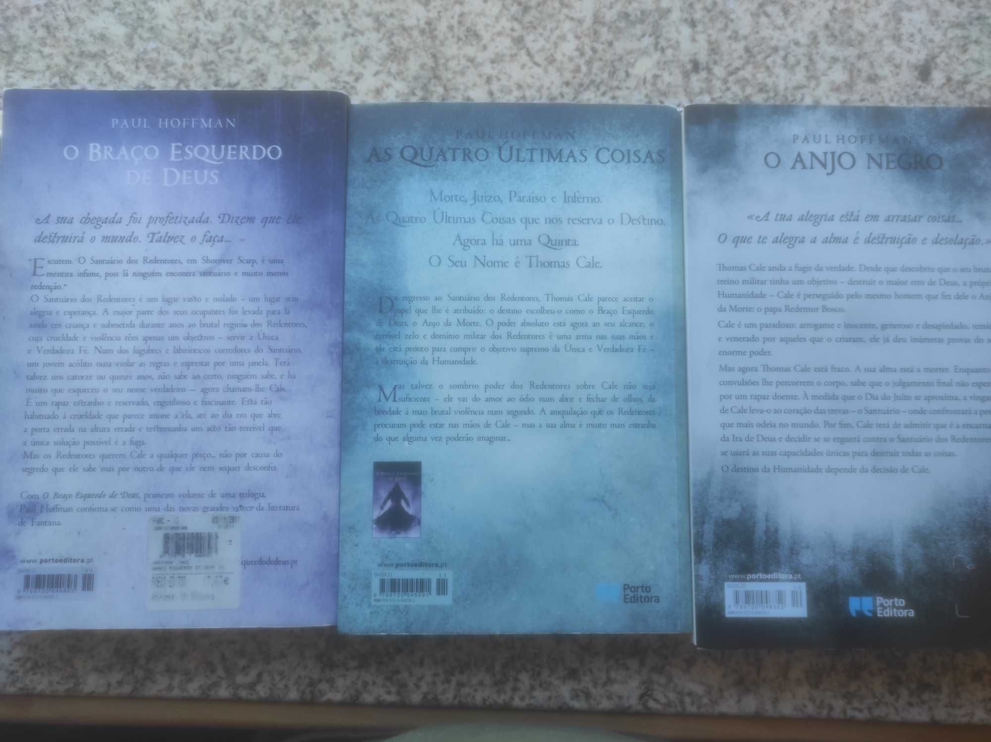 Trilogia livros "O Braço Esquerdo de Deus"