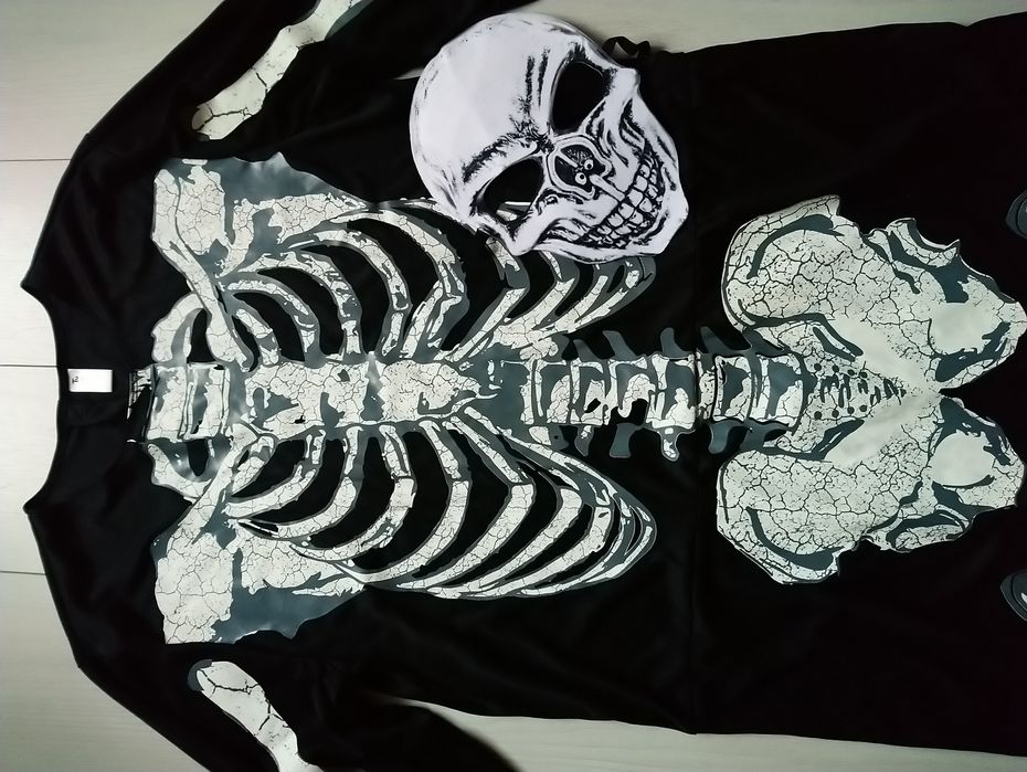 Скелет з маскою на Хеллоуїн Halloween L /XL розмір комбінезон