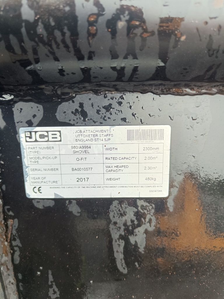 Łyżka objętościowa  do ładowarki JCB