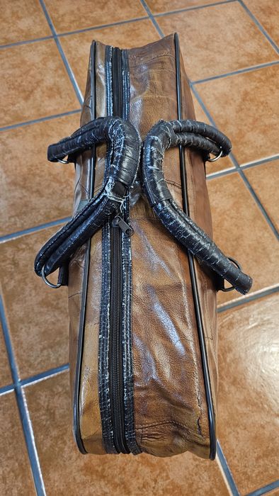 Mala de viagem em pele Lino Corelli