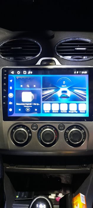 Магнітола Ford focus mk2 2004-2011, Android, під камеру заднього виду