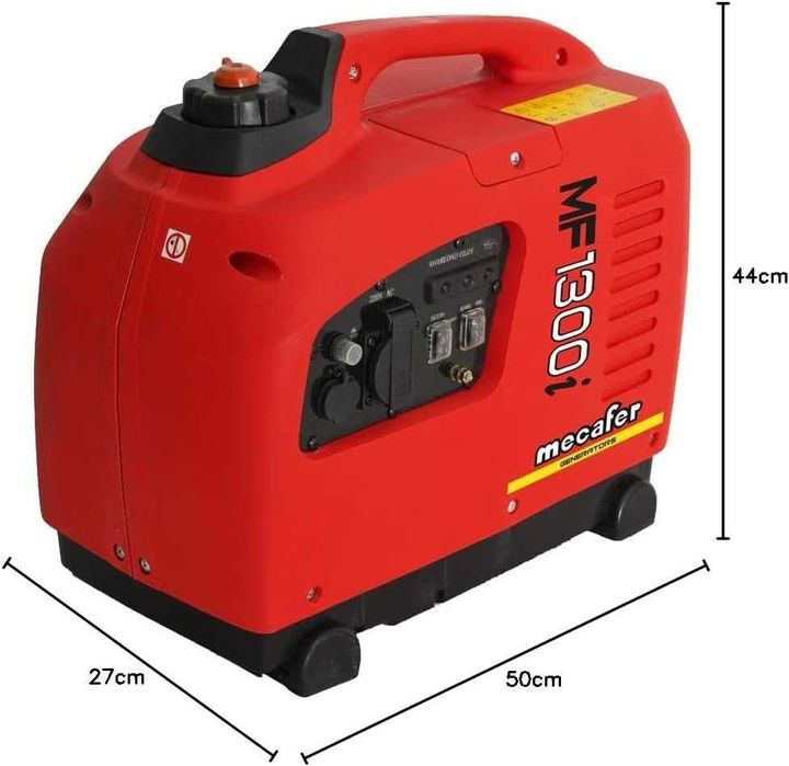 Mecafer 450113 Agregat prądotwórczy  1300W 230 V, Czerwony