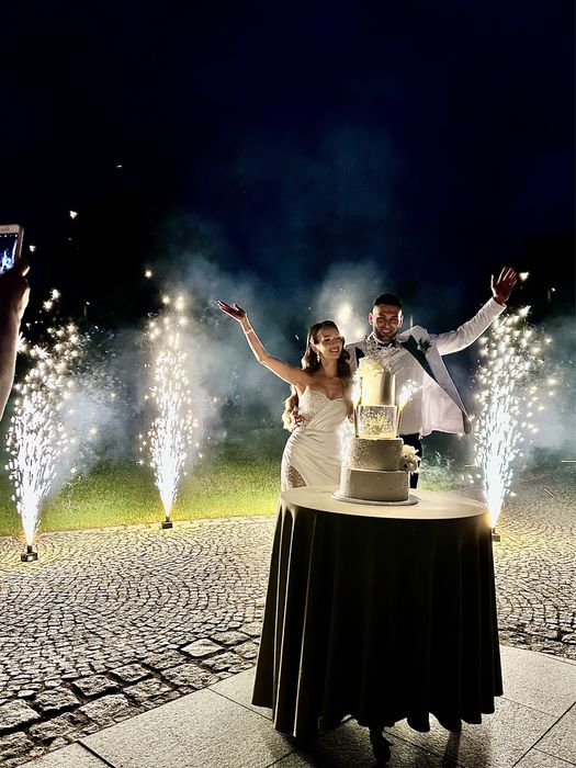 Wiatraki iskier / wodospad / kolorowe miny / ciężki dym / fotobudka