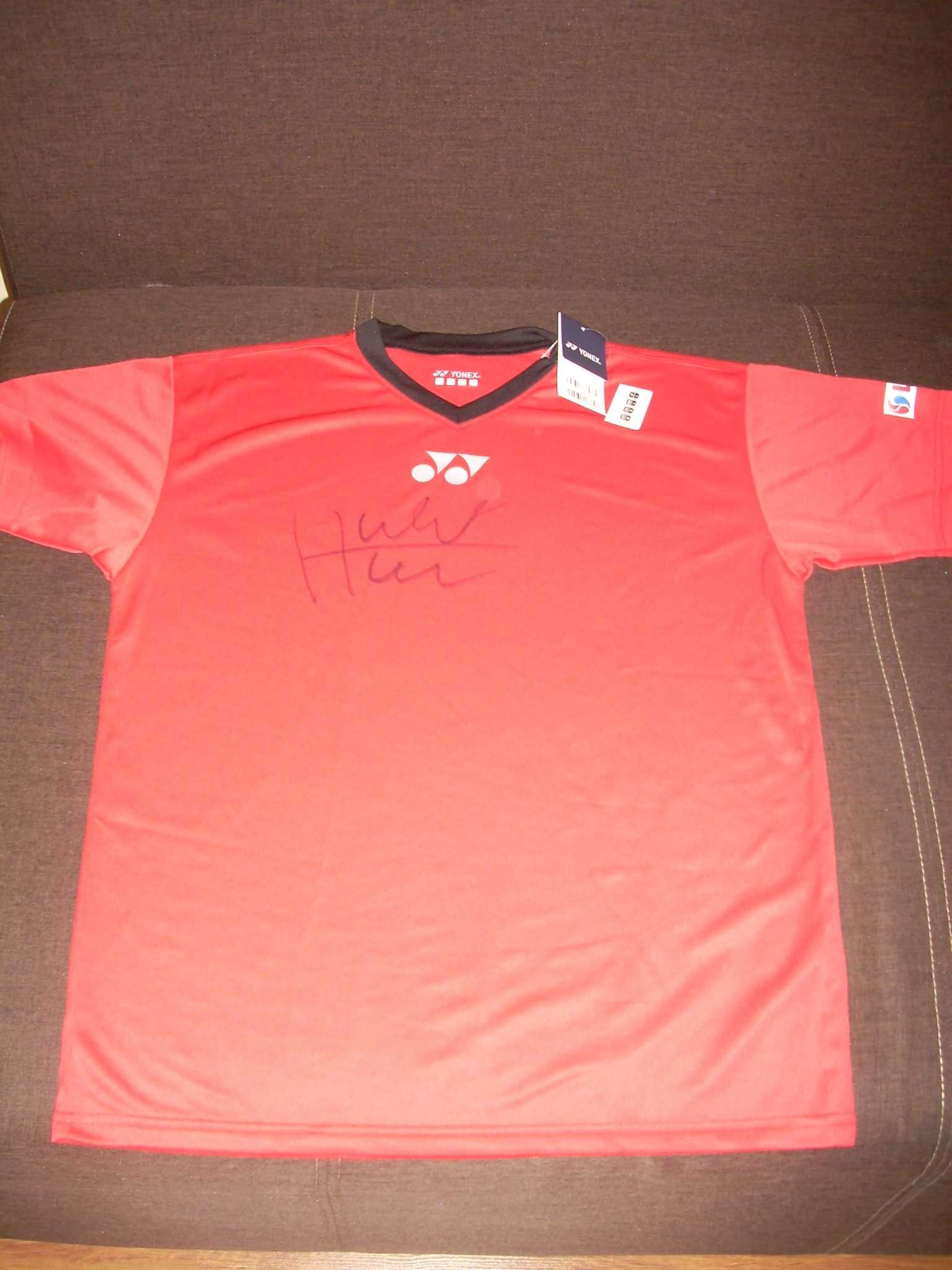 koszulka Hubert Hurkacz autograf Yonex rozmiar M