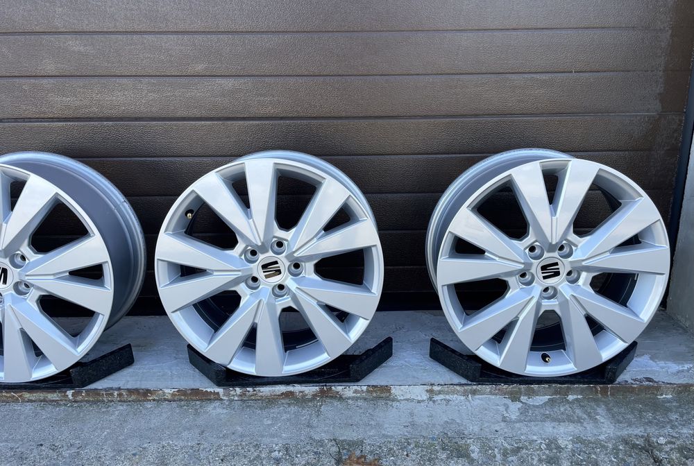 4x felgi aluminiowe 5x100 r17 et48 6,5J Alufelgi Oryginał Seat 17”
