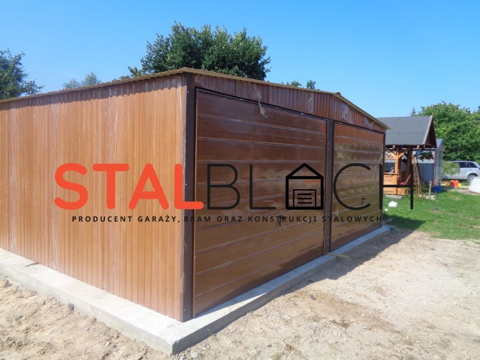 Garaż 3x5 Drewnopodobny