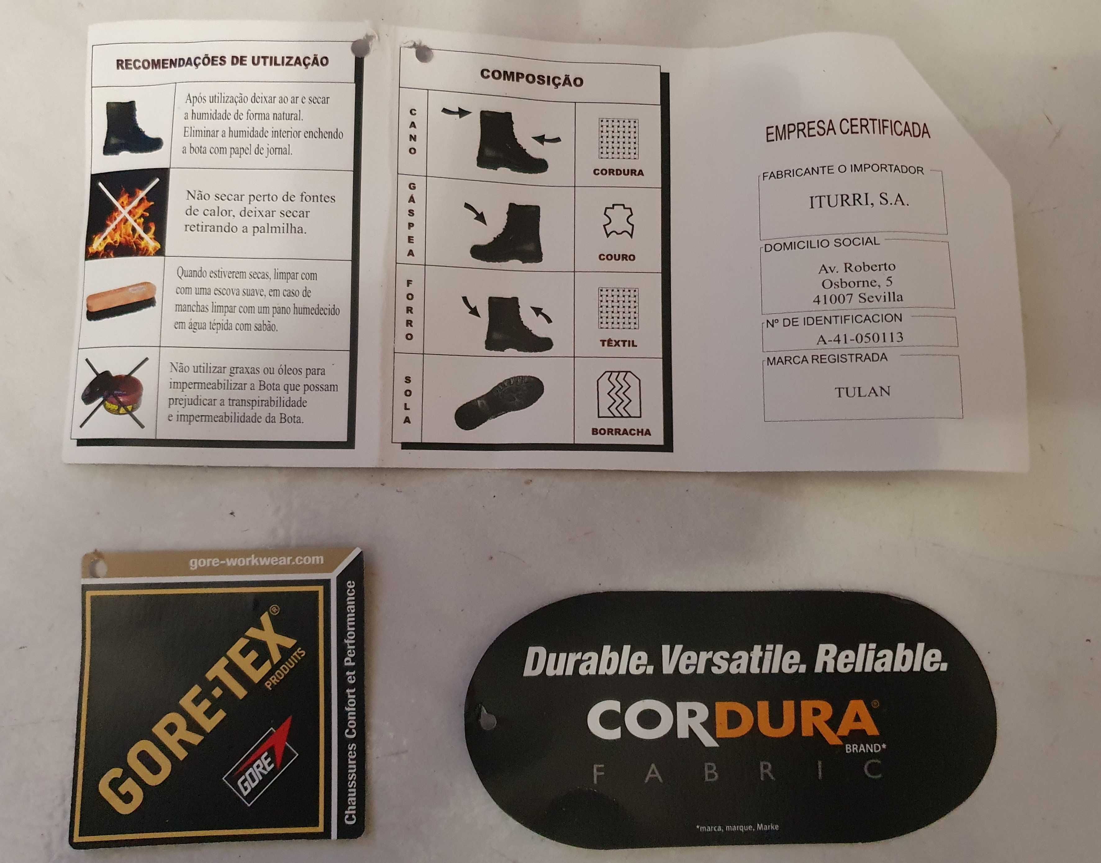 Botas Táticas de Combate Militares - Iturri - Nº 40 - NOVAS, com caixa