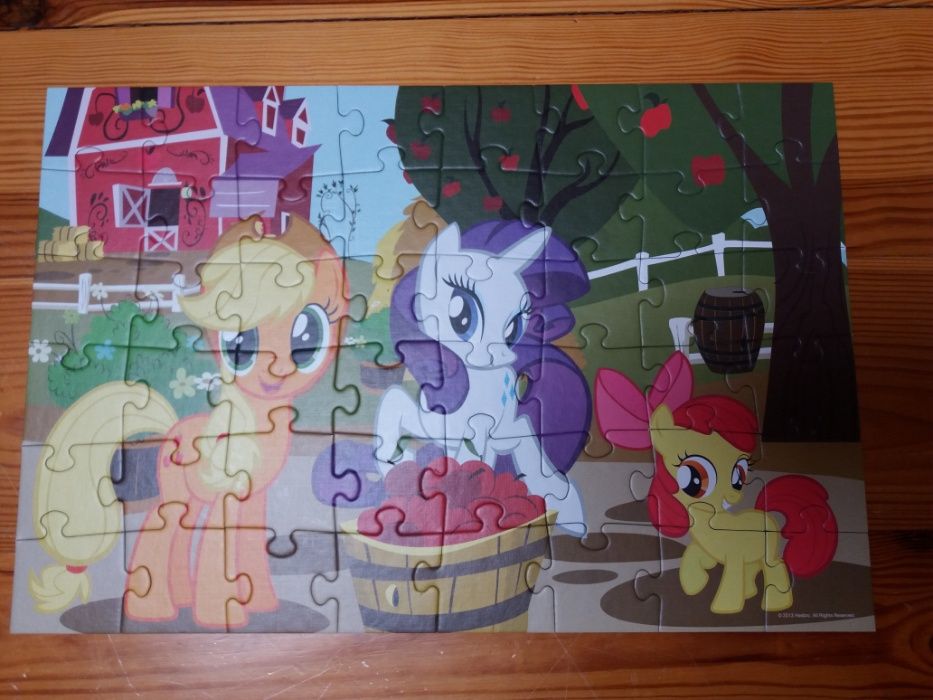 Puzzle komplet 3 sztuki Frozen, My Little Pony