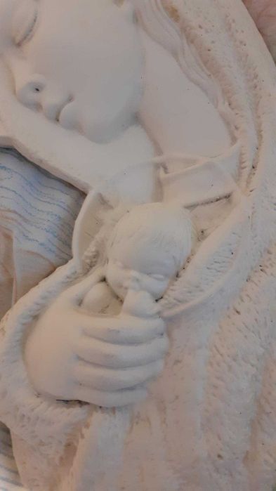 Decoração parede virgem Maria mãe e bebé Jesus religioso cristão