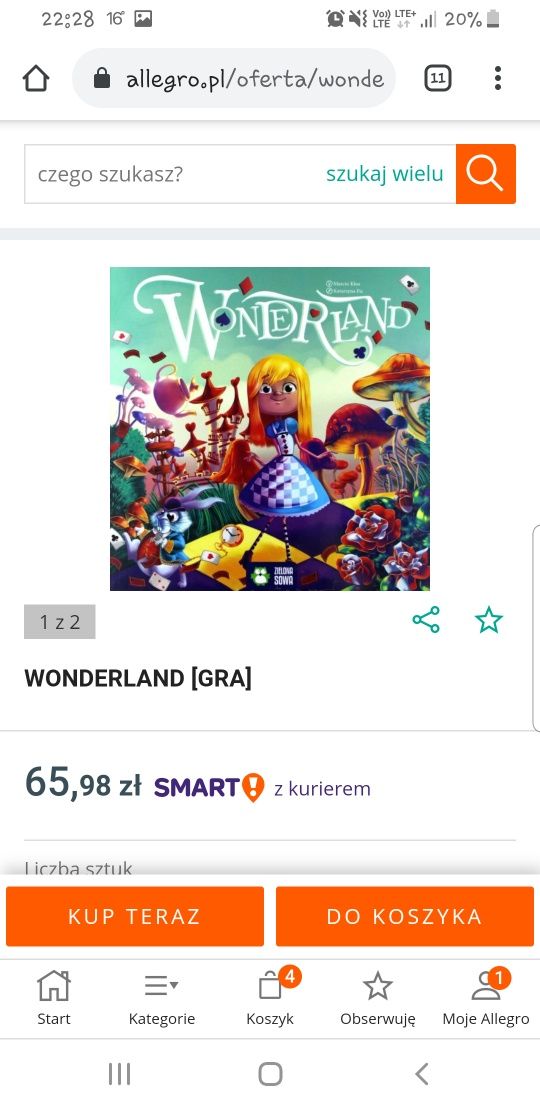 Gra planszowa Wonderland