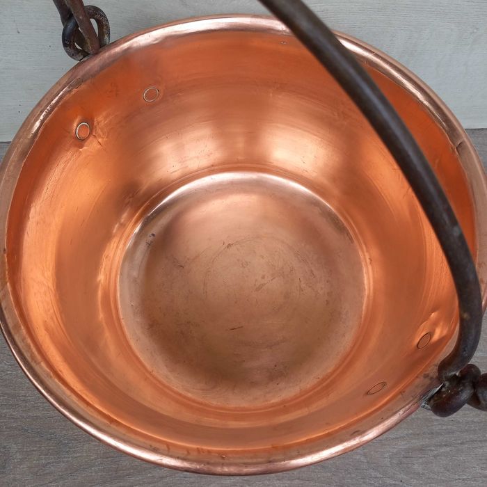 Miedziany kocioł miedziany kociołek poj. 7 litrów - miedziana kolekcja