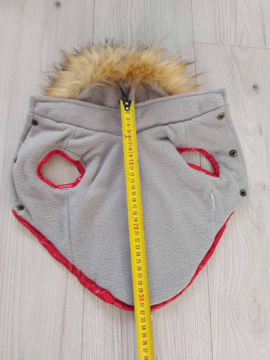 Glam&Rock Puppy Kurtka z Kapturem Alaska 40cm - czerwona.  Dla psa.