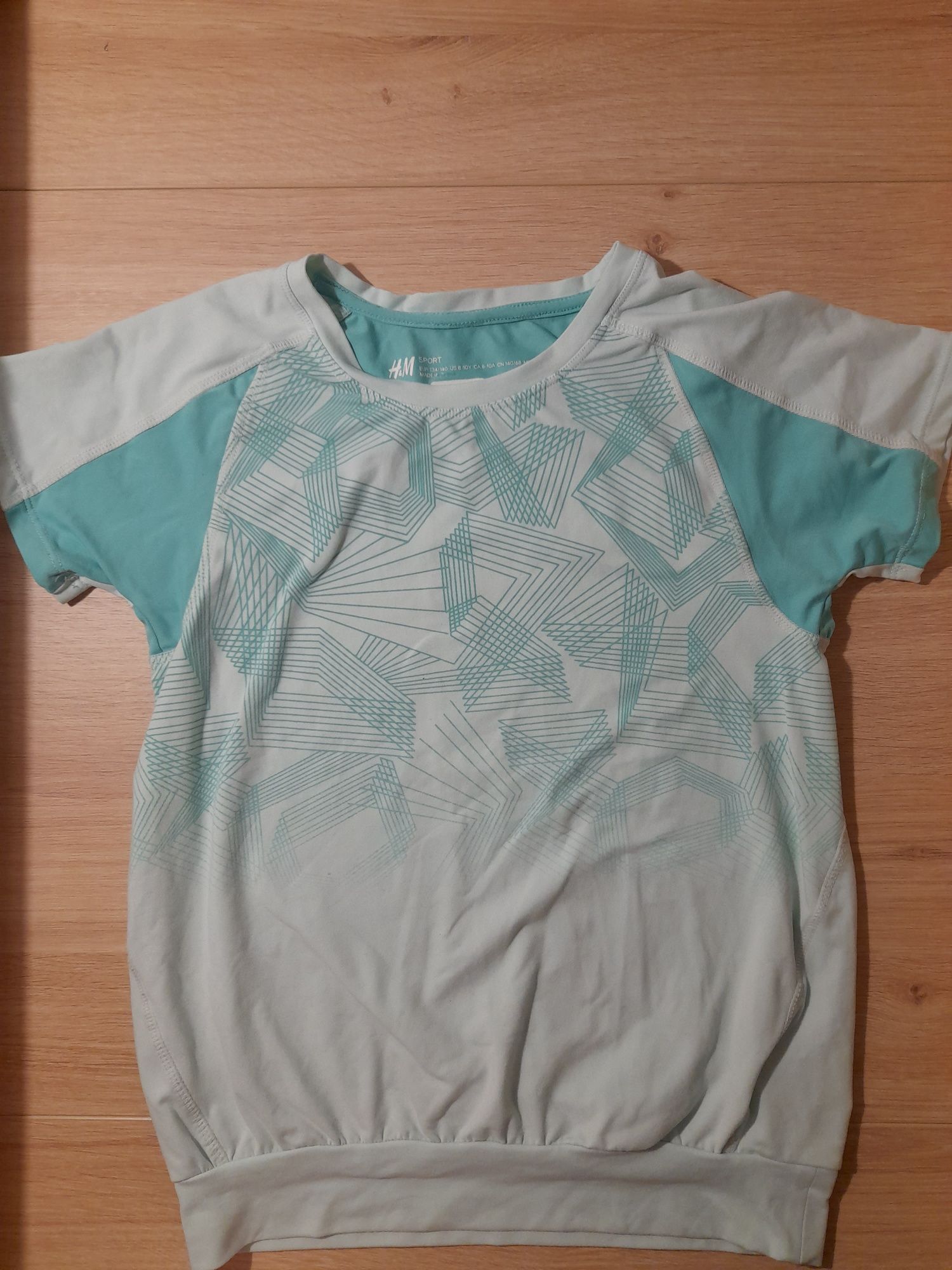 H&M T-shirt sportowy, rozmiar 140