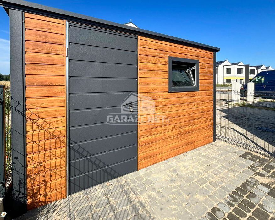 SCHOWEK DOMEK OGRODOWY 3,5X2,5M - Drzwi - Okno - Drewnopodobny  TS775