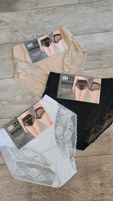 Hana invisi majtki wyszczuplające z koronką piękne XL/XXL