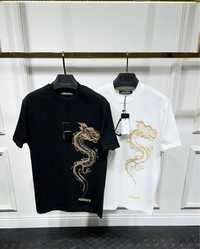Emporio Armani футболка мужская оригинал брендовая с драконом