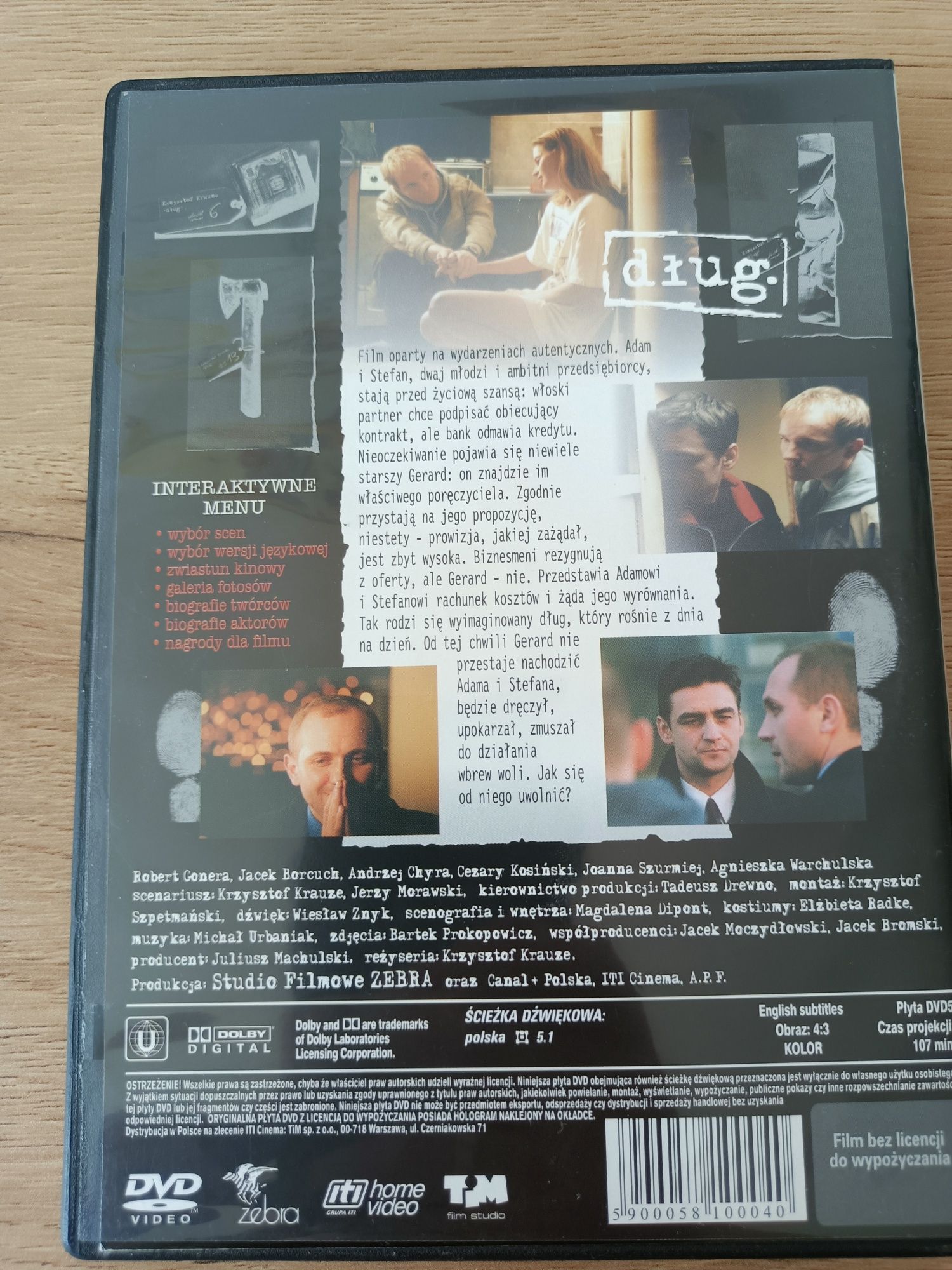 Film DVD dług Krzysztof Krauze