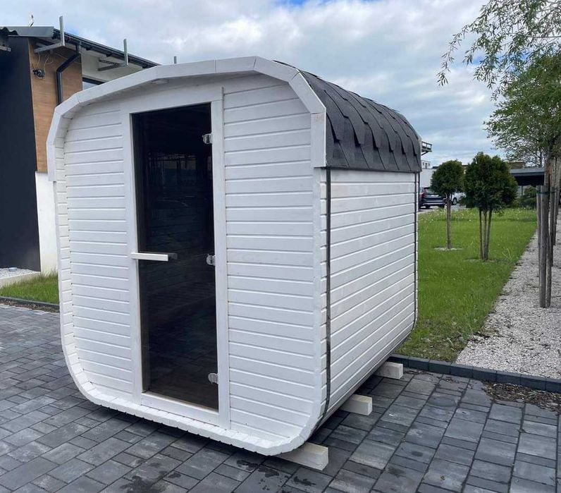 Sauna Ogrodowa Beczka Panorama Fińska Ruska Bania z Piecem - Producent