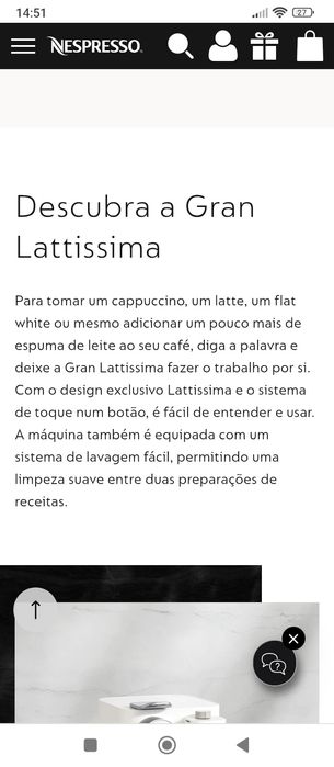 Maquina de café Nespresso Delonghi Latíssima