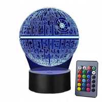 star wars lampka nocna 3d led pilot prezent