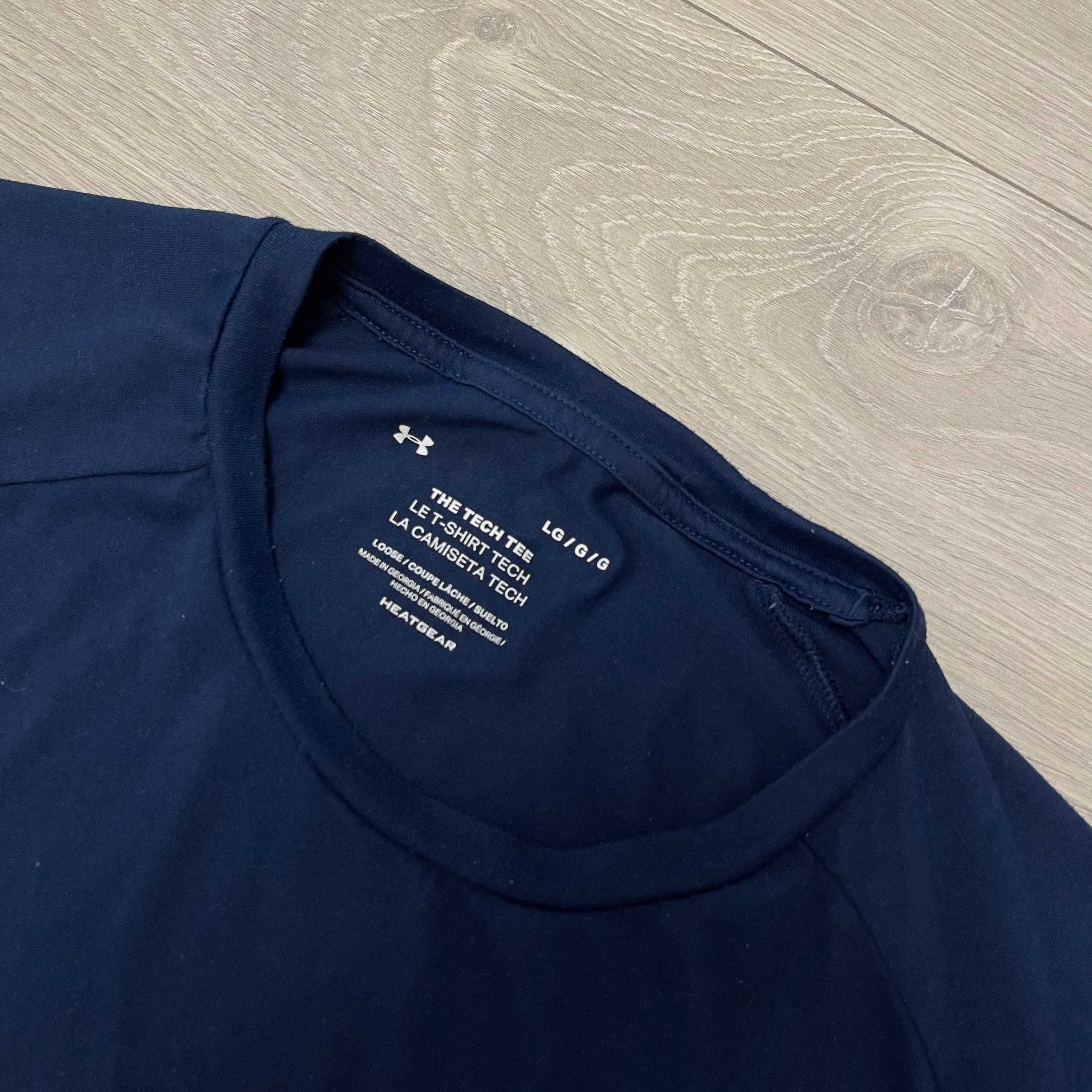 Темно синя Футболка Андер Армор Under Armour Tech Tee, Розмір L