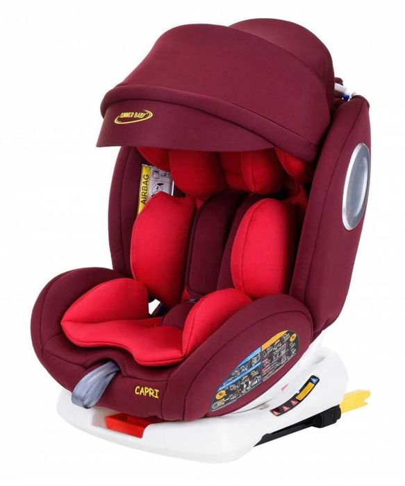 Fotelik CAPRI Obrotowy 360° 0-36 Kg ISOFIX SUMMER BABY + Daszek