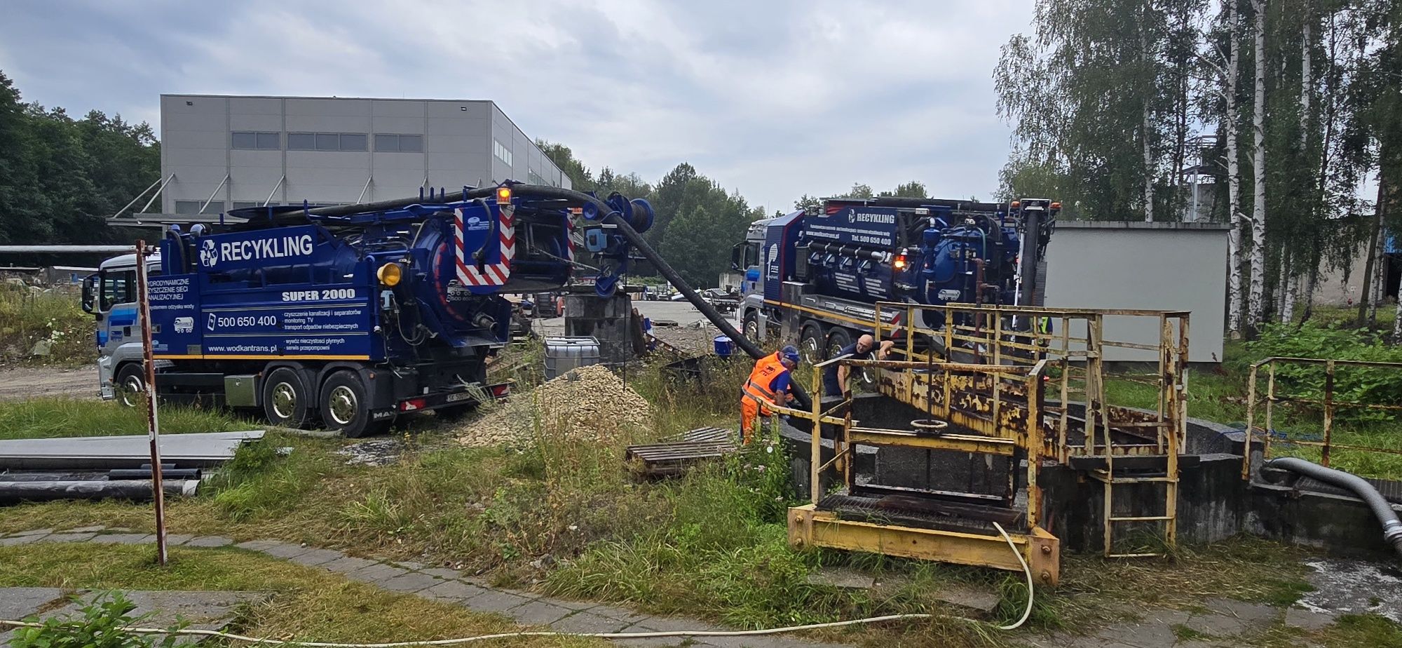 Separator myjnia przepompownia WUKO Katowice Pogotowie kanalizacyjne