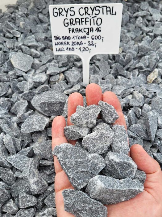 Grys dolomitowy śmietankowy 8-16 Kamienie ogrodowe dekoracyjne ozdobne