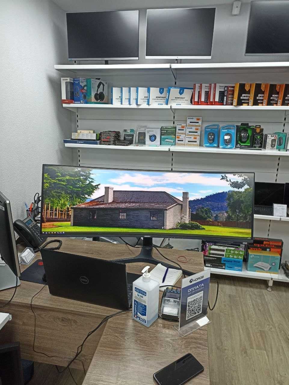 Монитор 43" Samsung Curved C43J890DKU - Class A Гарантія