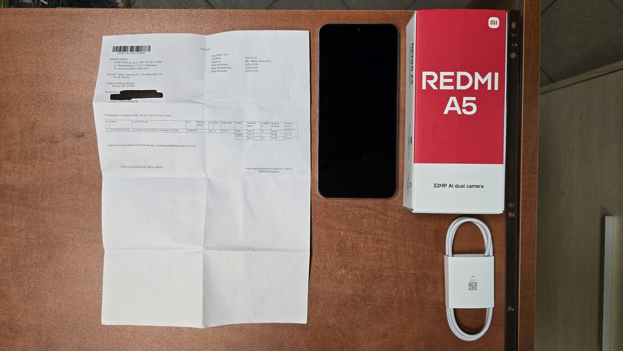 Xiaomi Redmi A5 Dual Sim 64GB/3GB RAM niebieski, stan bdb, gwarancja