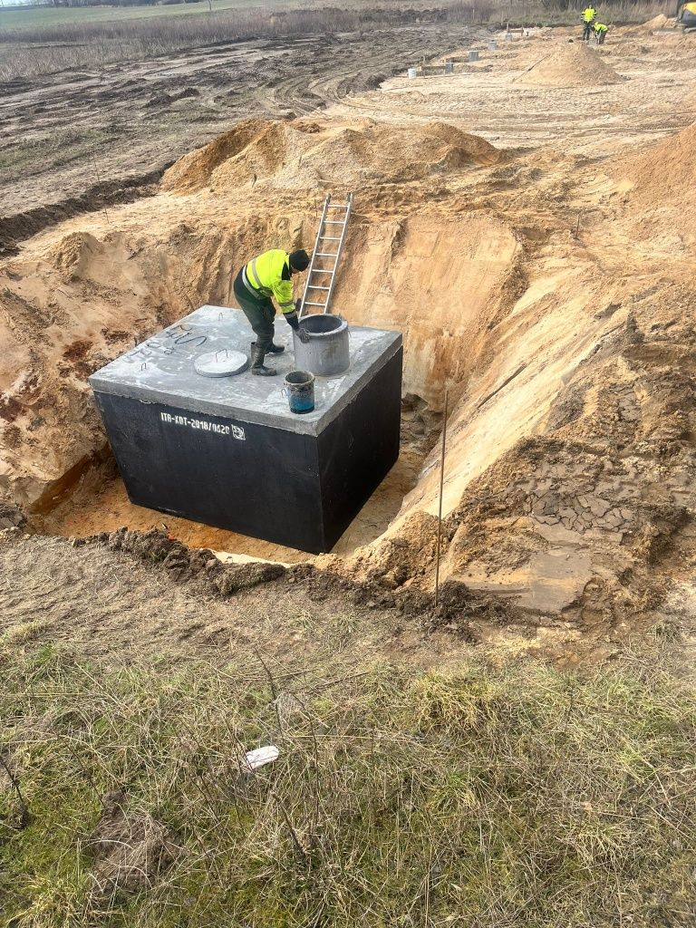 Piwnica betonowa, ziemianka, zbiorniki na deszczówkę