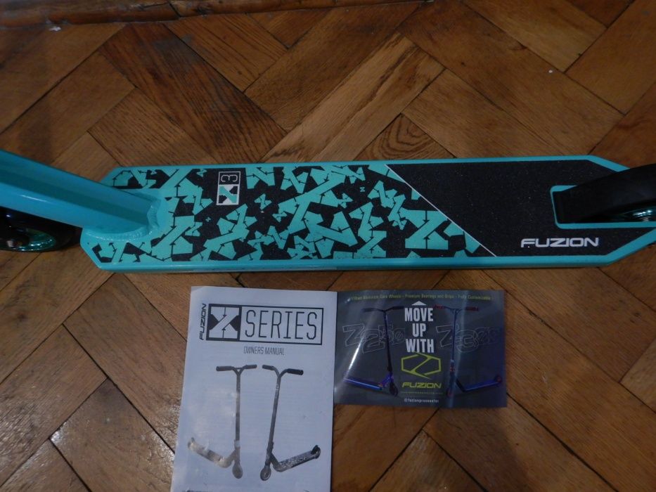 Nowa hulajnoga wyczynowa Fuzion pro x-3 teal 18