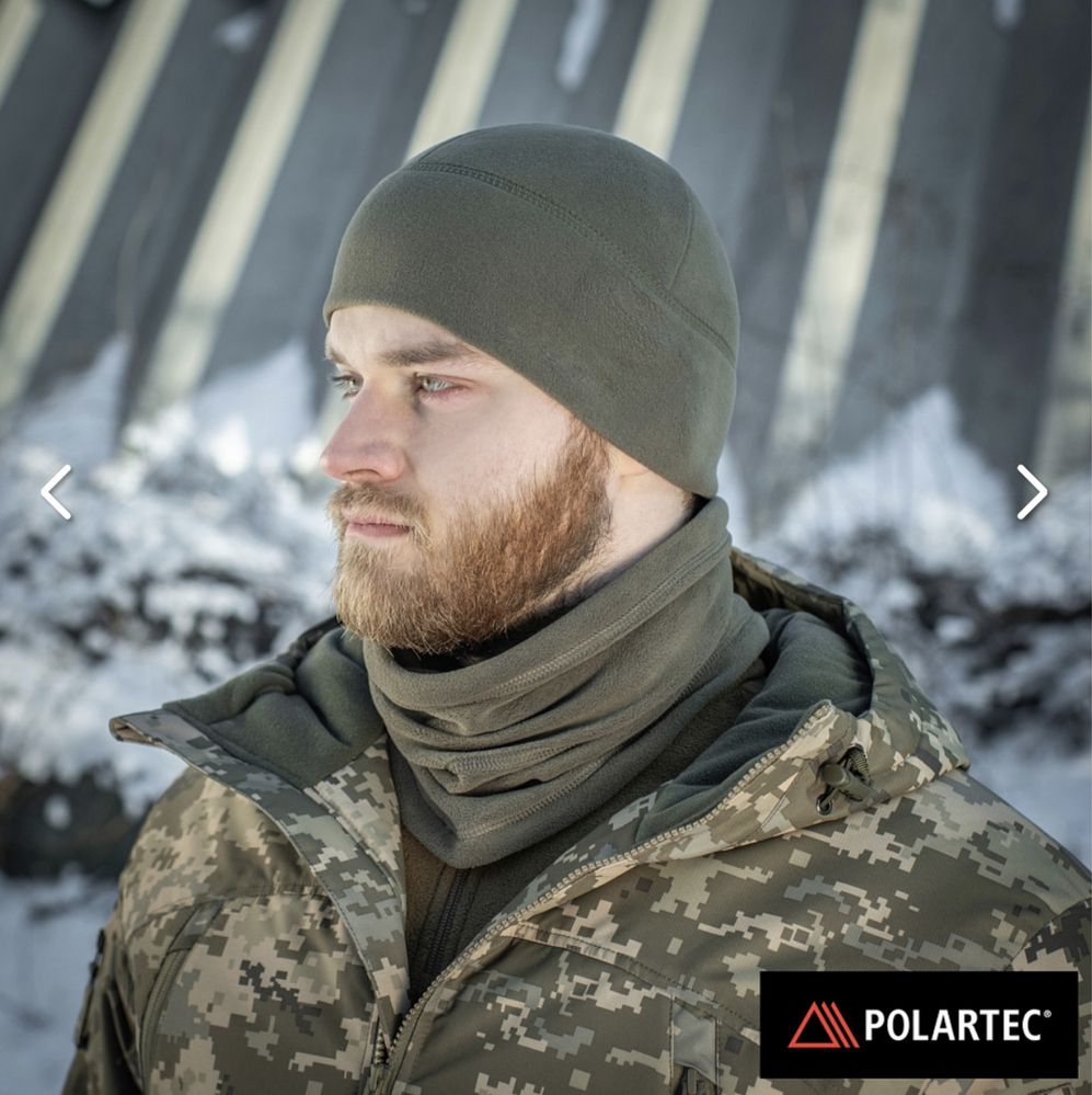 Шапка фліс розмір М 57-58 олива дарк олива dark oliva m-tac  polartec