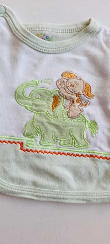 BEZ WAD Bluzeczka kaftanik dla niemowlaka 0-3 miesięcy 62cm #589