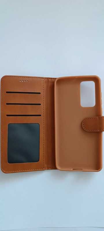 Etui z klapka do Huawei P40 jasno brązowy
