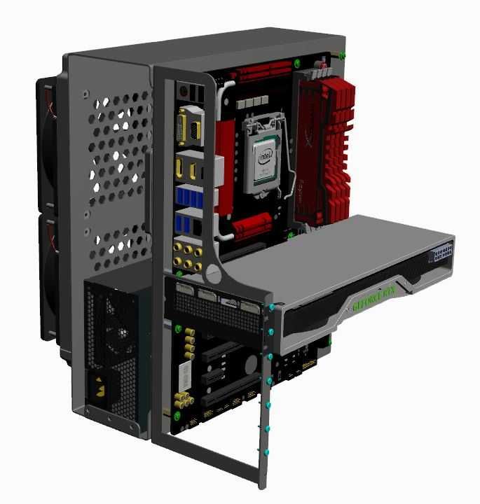 P-CASE 6 ATX + SFX , 2 x AIO 240 , 1 x HDD, 2 x SSD test bench,