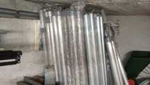 Rury aluminiowe fi 48, gr. śc. 3mm dł. 2m i 1m + rury ocynk.fi42, fi50