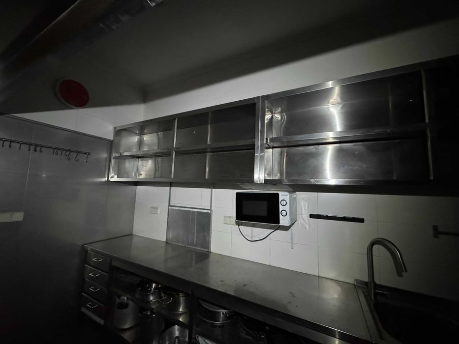 Armários Suspensos de Parede em Inox – 196,5x40x70cm - 1 unidade