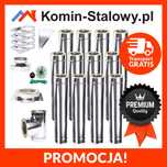 KOMIN Stalowy Izolowany Zewnętrzny Fi 180/240 12m gr. 1 mm - Producent