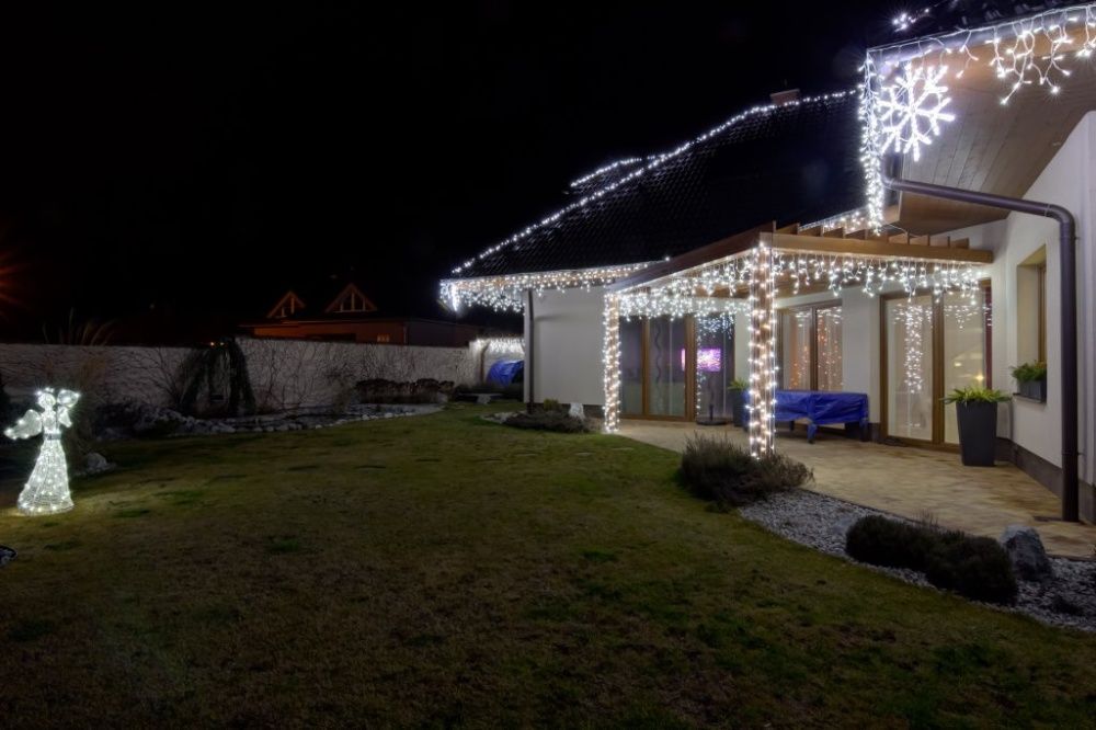 Штора наружная на дом 22,5м (бахрома штора) уличная