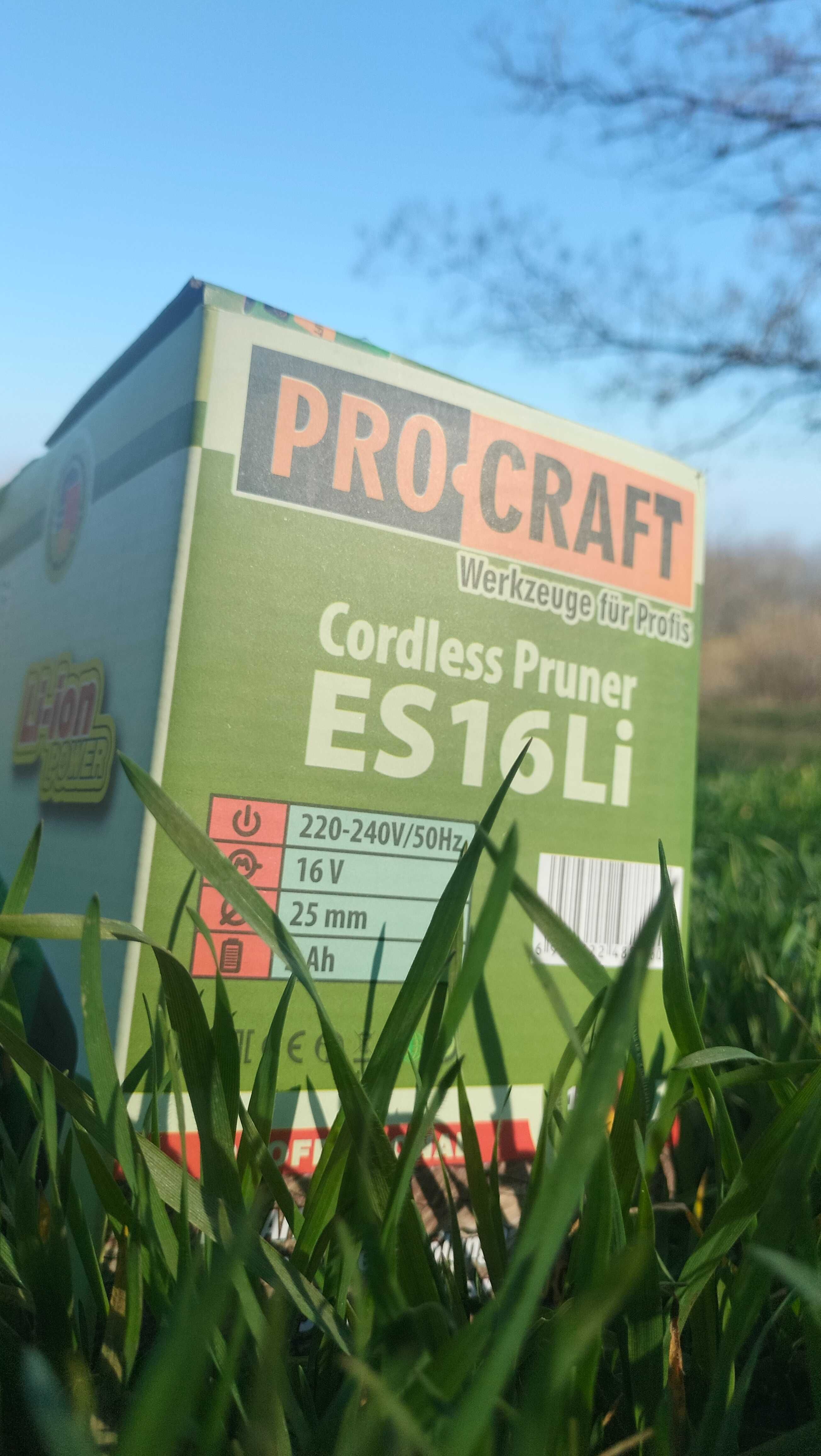 Секатор аккумуляторный, садовый, PRO CRAFT.