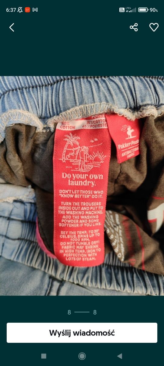 Promocja spodnie męskie Pakker jogger jeans