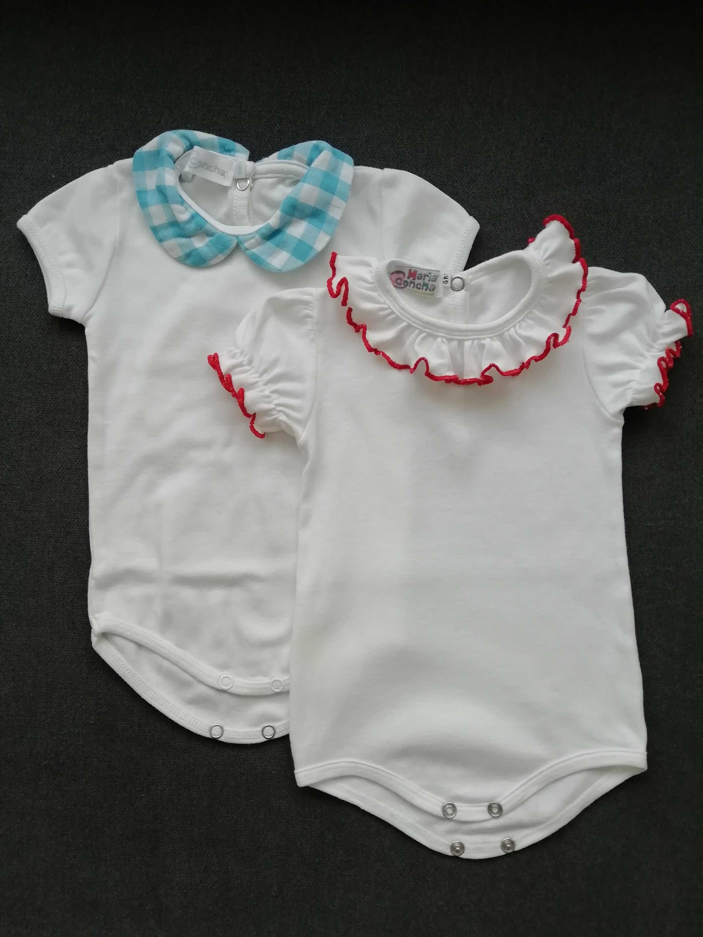 Conjunto de bodies com golinha Maria Concha - 3-6 meses / 62 cm