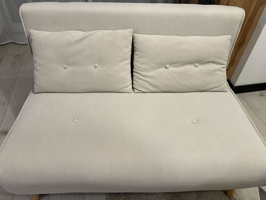 2szt. Sofa rozkladana mała lavilla agata meble beżowa