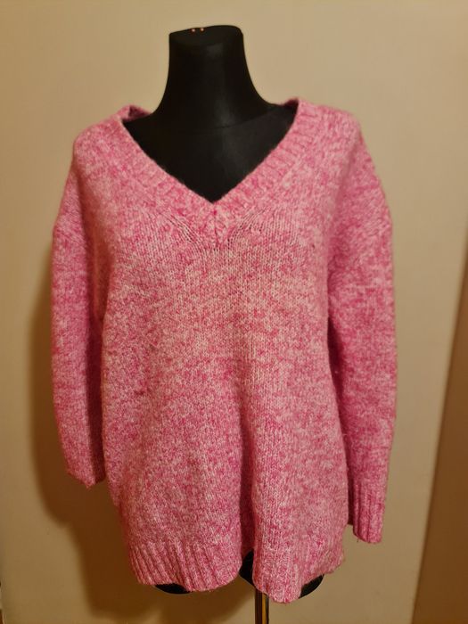 Ciepły Różowy Sweter