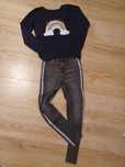 Spodnie+sweter+koszula H&M rozm. 146/152