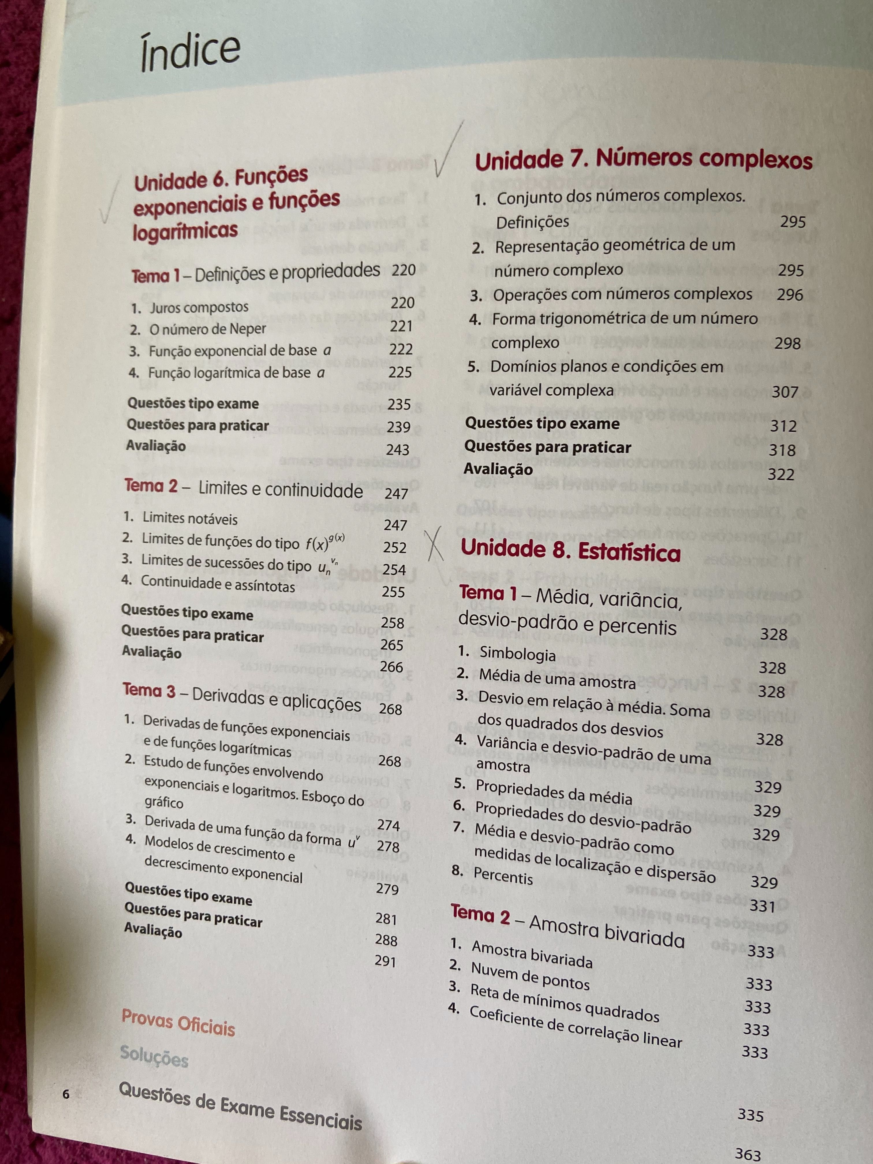 Livro de preparação para o exame de matemática 12 ano