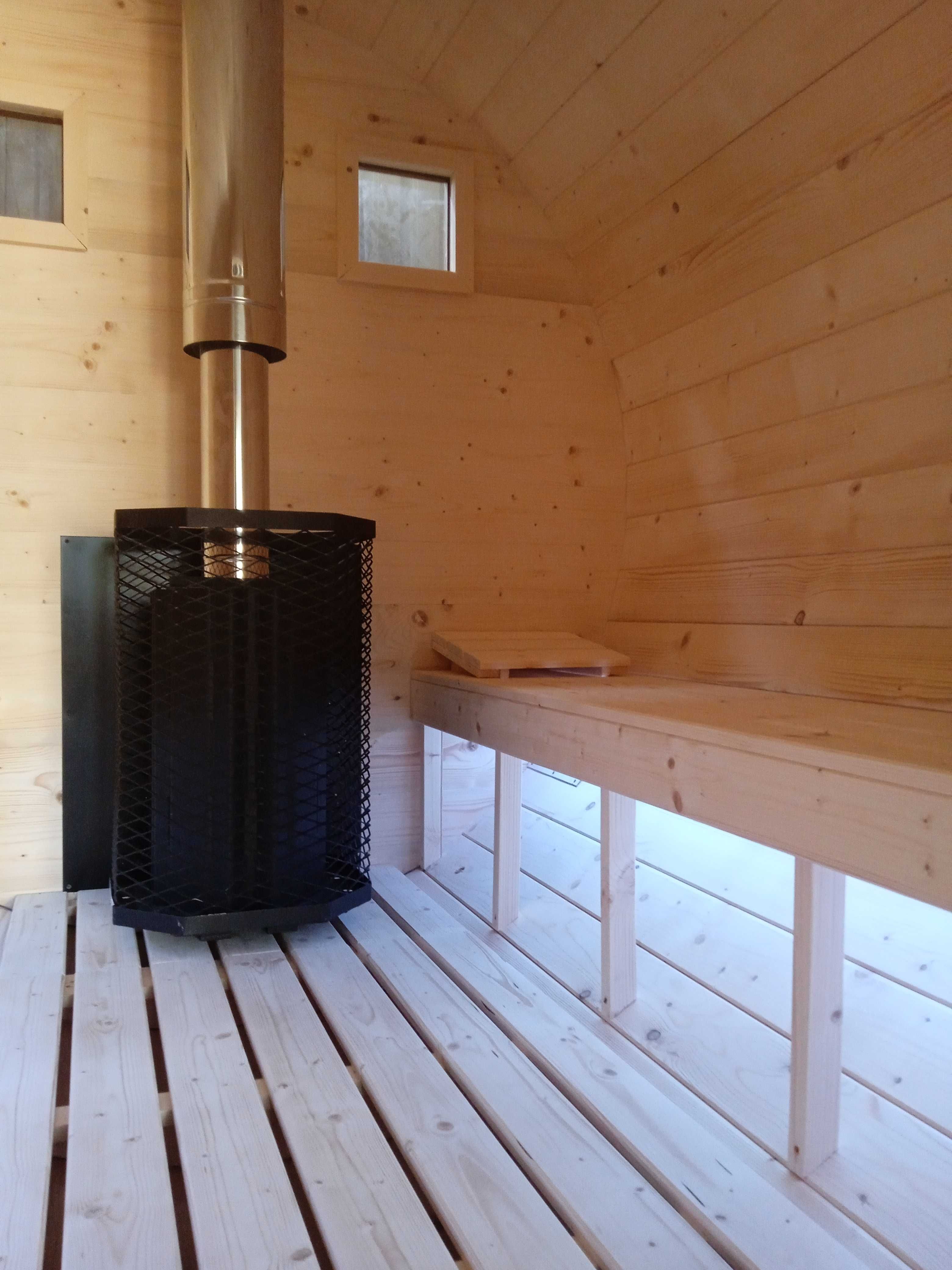 Sauna ogrodowa 2mb typ beczka