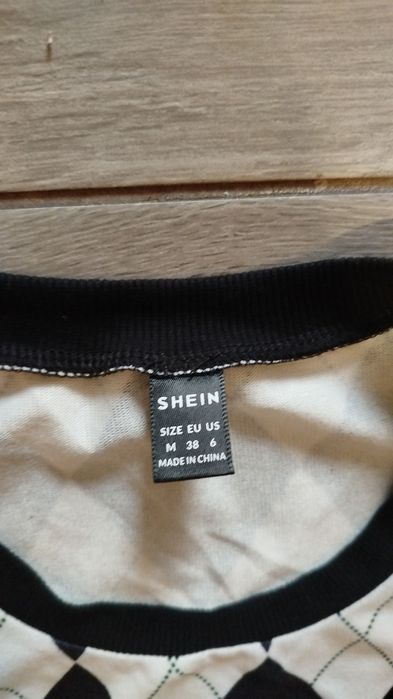 Crop top krótka bluzka w szachownicę